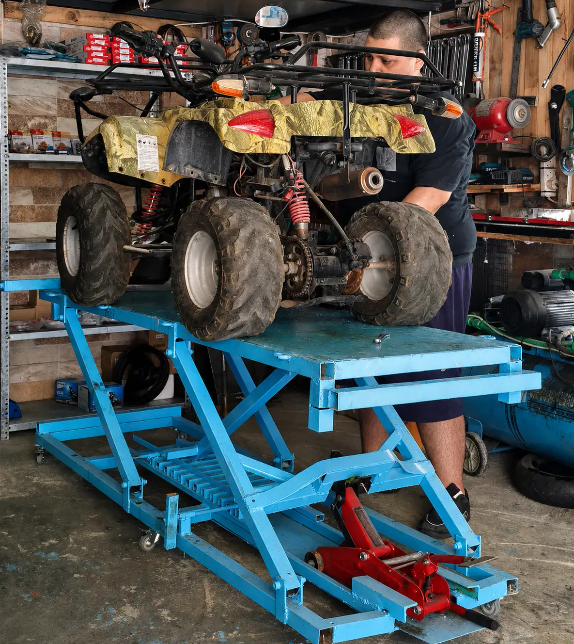 Motorcycle and ATV repair work